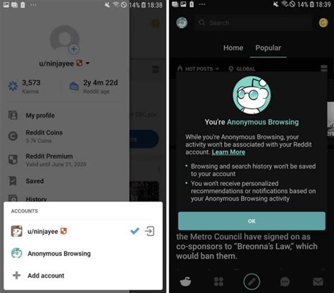 reddit anonymous browsing|Introducing: Anonymous Browsing on Android : r/changelog